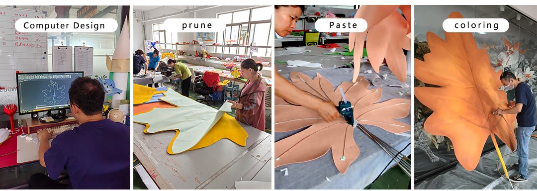 Artificial handmade paper maple leaf Artificial handmade paper maple leaf